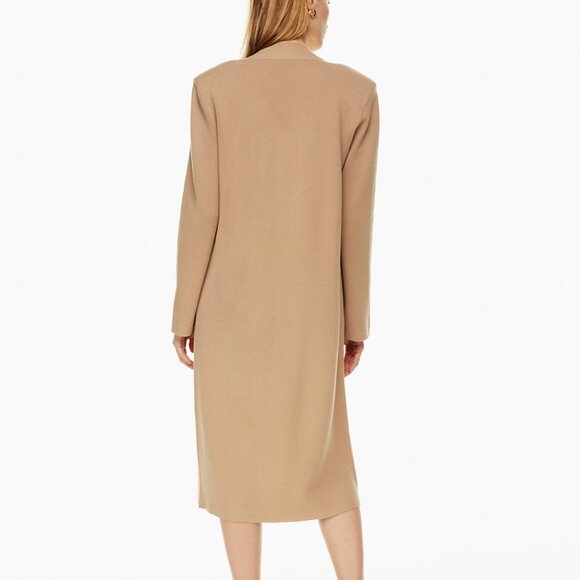New Aritzia Babaton long cardigan - Orpheum Robe in Camel - Picture 5 of 6